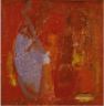 o.T. 1997. �l auf Leinwand. 65 x 65 cm.