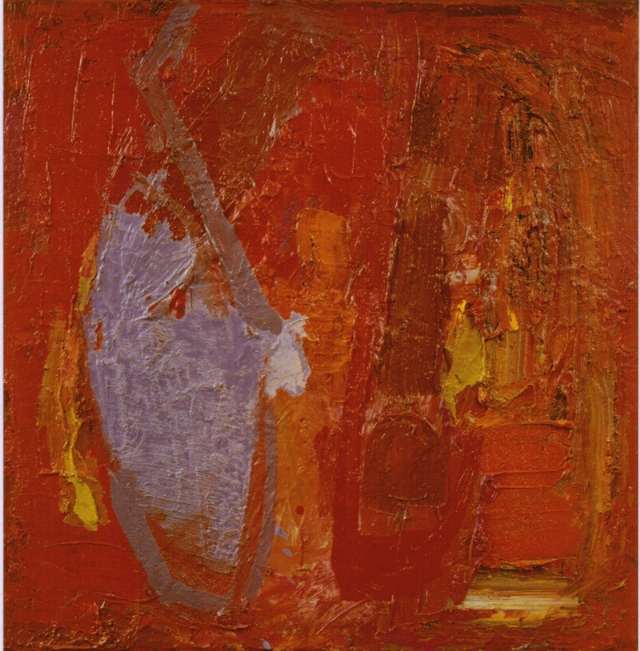 �o.T. 1997. �l auf Leinwand. 65 x 65 cm.