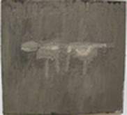 Darmtr�ger. 2003. �l/ Leinwand. 60 x 60 cm.