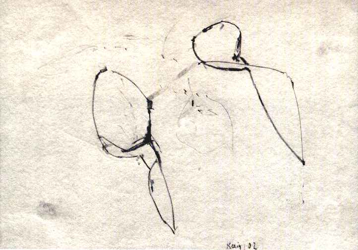 o.T. 2002. Bleistift/Papier. 17 x 24 cm.