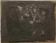 o.T. 2002. �l/ Leinwand. 18 x 24 cm.